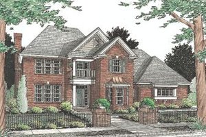 Colonial Exterior - Front Elevation Plan #20-339
