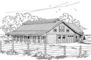 Country Style House Plan - 1 Beds 1 Baths 667 Sq/Ft Plan #124-798 