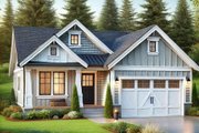 Cottage Style House Plan - 3 Beds 2 Baths 1440 Sq/Ft Plan #515-58 