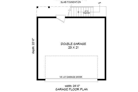 Floor Plan - Main Floor for Contemporary House Plan #932-157, 0 bath