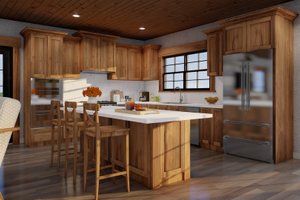 Interior - Kitchen 2 for Craftsman House Plan #17-3427 - 2 bed, 2.5 bath