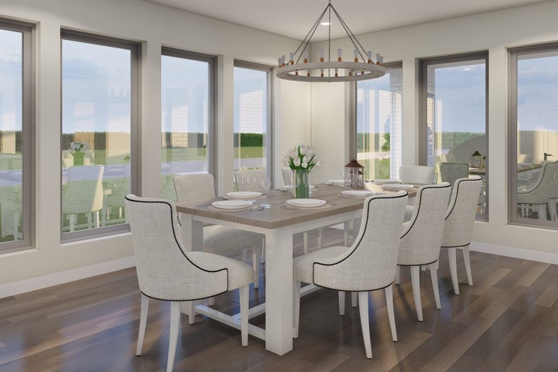 Home Plan - Interior - Dining Room 1 for Prairie House Plan #923-405 - 4 bed, 2.5 bath