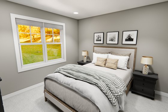 Interior - Bedroom 4 for Craftsman House Plan #51-1373 - 4 bed, 3.5 bath