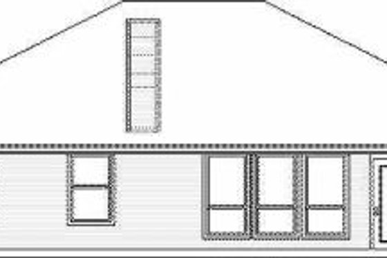 Exterior - Rear Elevation for Traditional House Plan #84-120 - 3 bed, 2 bath