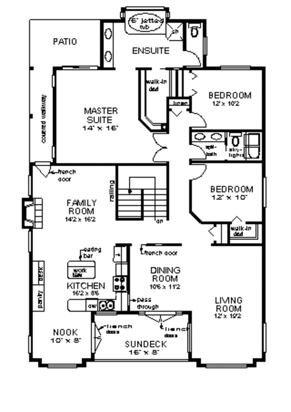 Home Plan - Traditional Floor Plan - Main Floor Plan #18-208