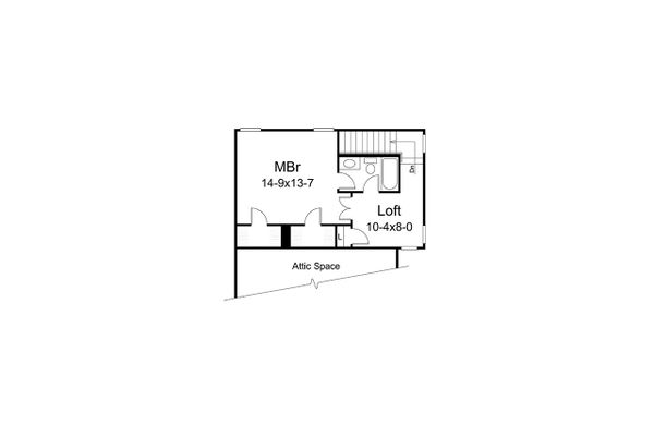 House Plan Design - Craftsman Floor Plan - Upper Floor Plan #57-697
