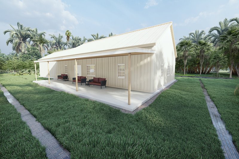 Dream House Plan - Exterior - Other Elevation 1 for Barndominium House Plan #1107-8 - 3 bed, 2.5 bath