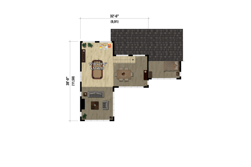 House Blueprint - Floor Plan - Upper Floor for Modern House Plan #25-4969 - 5 bed, 3 bath