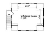 Country Style House Plan - 0 Beds 0 Baths 638 Sq/Ft Plan #22-602 