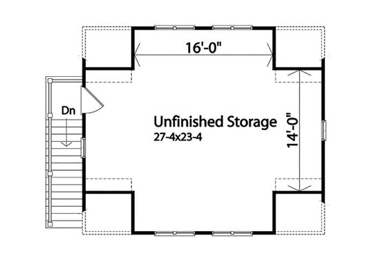 Floor Plan - Other Floor for Country House Plan #22-602, 0 bath