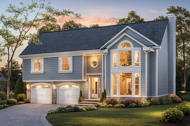 Contemporary Style House Plan - 3 Beds 2.5 Baths 1652 Sq/Ft Plan #30-189