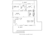 Log Style House Plan - 2 Beds 3 Baths 3489 Sq/Ft Plan #117-496 