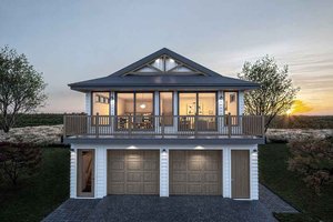 Country Exterior - Front Elevation Plan #1101-47