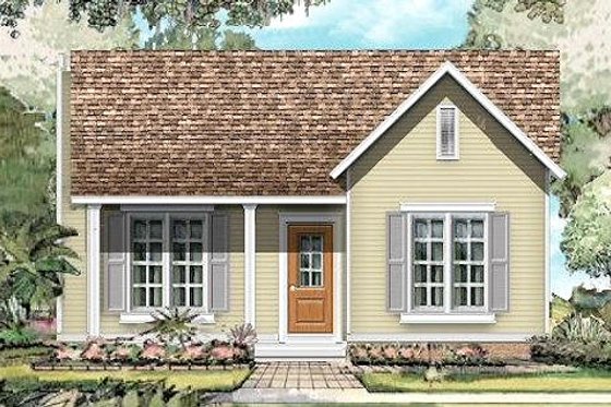 Exterior - Front Elevation for Traditional House Plan #424-196 - 3 bed, 2 bath
