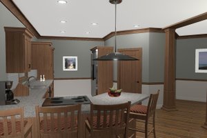 Interior - Kitchen for Cottage House Plan #56-716 - 3 bed, 3 bath