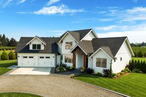 Exterior - Front Elevation 3 for Farmhouse House Plan #1070-10 - 3 bed, 2.5 bath