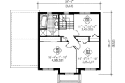 Colonial Style House Plan - 3 Beds 1.5 Baths 1496 Sq/Ft Plan #25-259 
