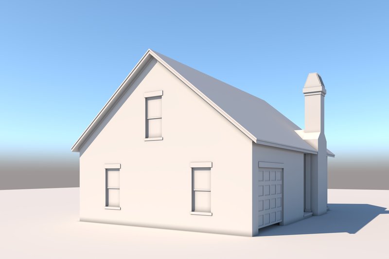 Dream House Plan - Exterior - Rear Elevation for Traditional House Plan #430-312, 1 bath