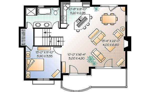 Dream House Plan - Traditional Floor Plan - Main Floor Plan #23-453
