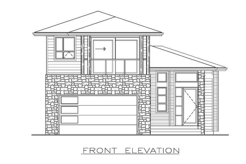 Architectural House Design - Exterior - Front Elevation 3 for Farmhouse House Plan #1100-113 - 3 bed, 2.5 bath