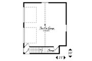 Craftsman Style House Plan - 1 Beds 1 Baths 727 Sq/Ft Plan #487-4 