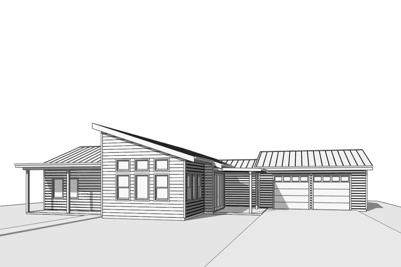 Dream House Plan - Exterior - Front Elevation 4 for Modern House Plan #1099-22 - 3 bed, 2.5 bath
