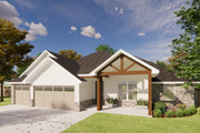 Traditional Style House Plan - 4 Beds 2 Baths 1877 Sq/Ft Plan #1098-4 