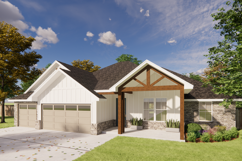 Dream House Plan - Exterior - Other Elevation for Traditional House Plan #1098-4 - 4 bed, 2 bath