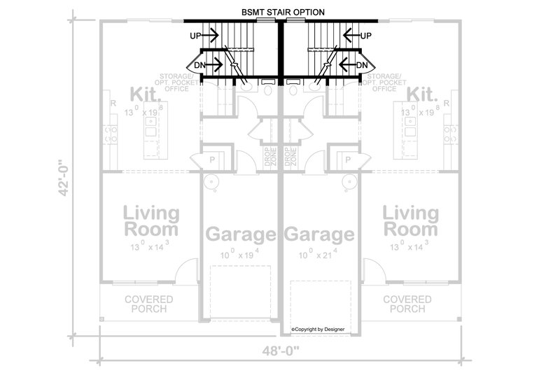 House Plan Design - Floor Plan - Other Floor for Modern House Plan #20-2555 - 3 bed, 2.5 bath