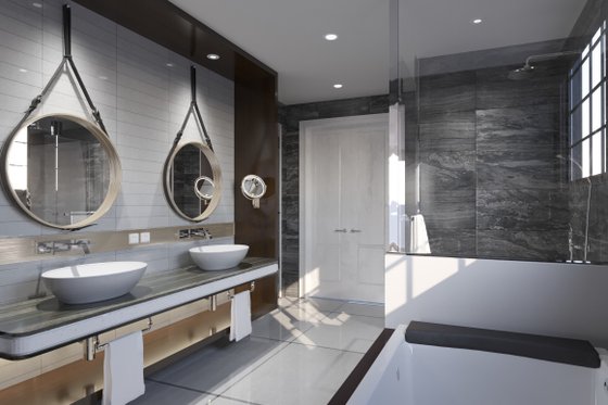 Interior - Master Bathroom for Traditional House Plan #54-456 - 3 bed, 2.5 bath