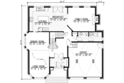 European Style House Plan - 4 Beds 2.5 Baths 2699 Sq/Ft Plan #138-110 