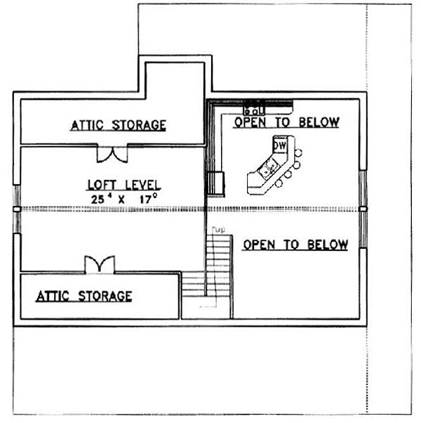 House Plan Design - Country Floor Plan - Upper Floor Plan #117-275