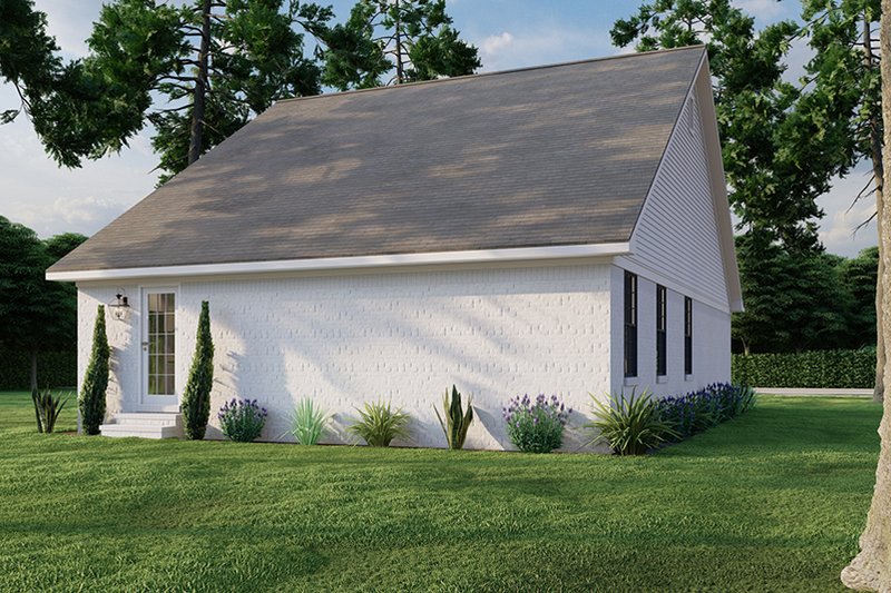 Architectural House Design - Exterior - Rear Elevation 2 for Cottage House Plan #923-330 - 3 bed, 2 bath