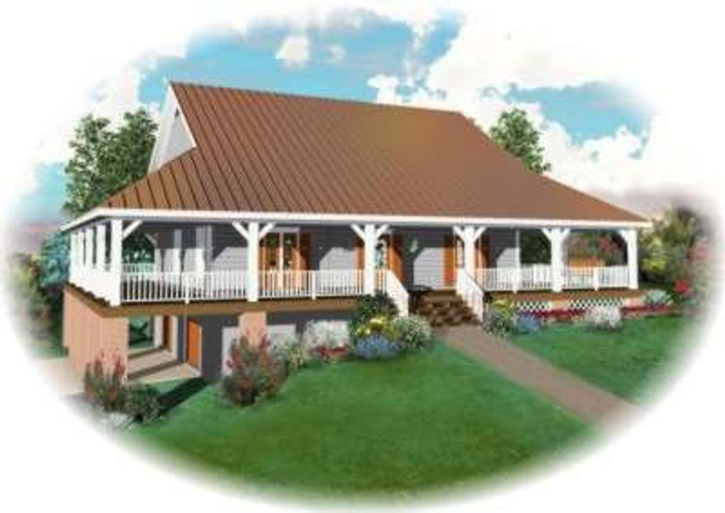 Southern Style House Plan - 3 Beds 2.5 Baths 2400 Sq/Ft Plan #81-738