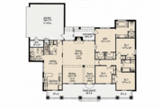 Southern Style House Plan - 4 Beds 2 Baths 1862 Sq/Ft Plan #36-489 