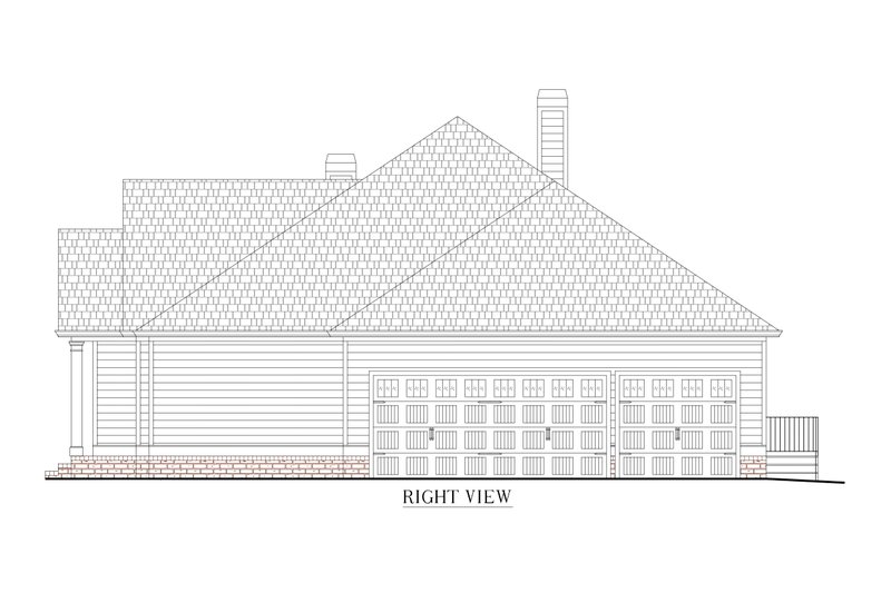 Architectural House Design - Exterior - Other Elevation for Craftsman House Plan #437-143 - 4 bed, 3.5 bath