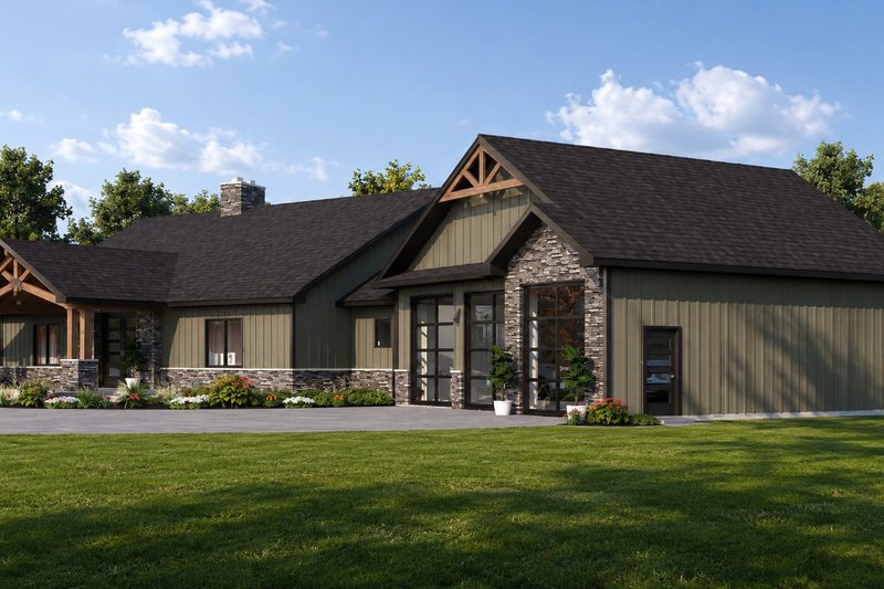 House Blueprint - Exterior - Other Elevation for Craftsman House Plan #1064-513 - 2 bed, 2.5 bath
