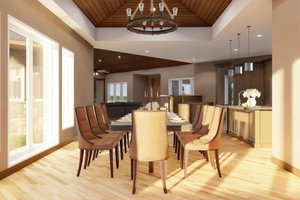 Interior - Dining Room for Mediterranean House Plan #923-337 - 3 bed, 2.5 bath