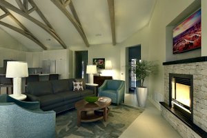 Interior - Family Room 2 for Ranch House Plan #489-12 - 3 bed, 2 bath