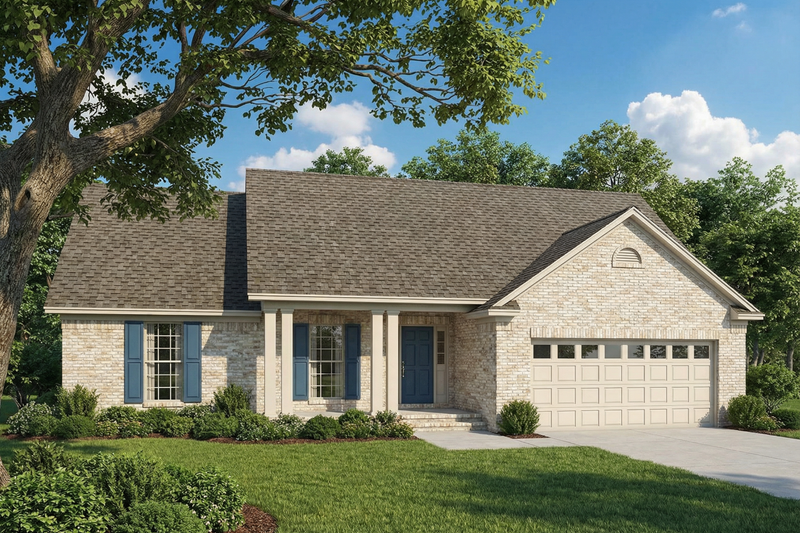 Dream House Plan - Traditional Exterior - Front Elevation Plan #17-2292