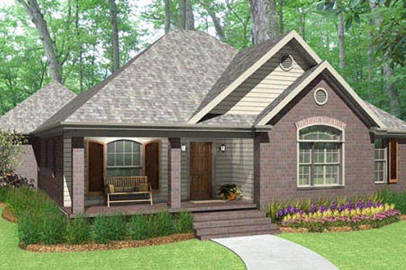 Traditional Style House Plan - 3 Beds 2 Baths 1609 Sq/Ft Plan #406-9621