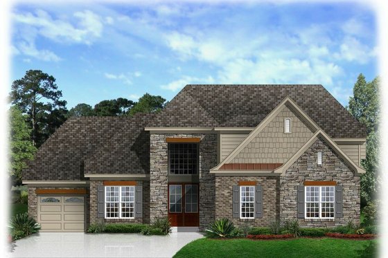 Exterior - Front Elevation House Plan #329-375 - 4 bed, 2.5 bath