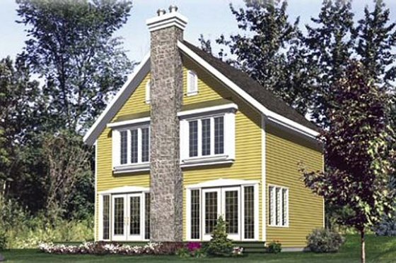 Exterior - Front Elevation for Traditional House Plan #138-166 - 3 bed, 1.5 bath