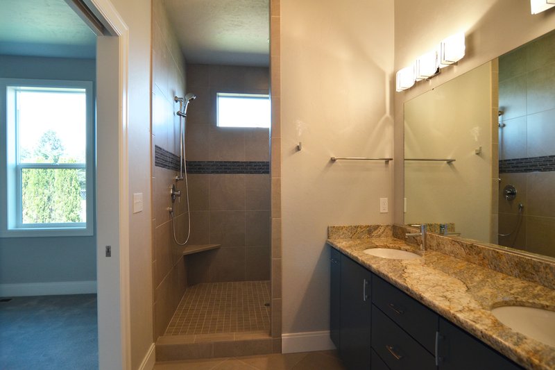 Architectural House Design - Interior - Master Bathroom 1 for Prairie House Plan #124-1065 - 3 bed, 2 bath