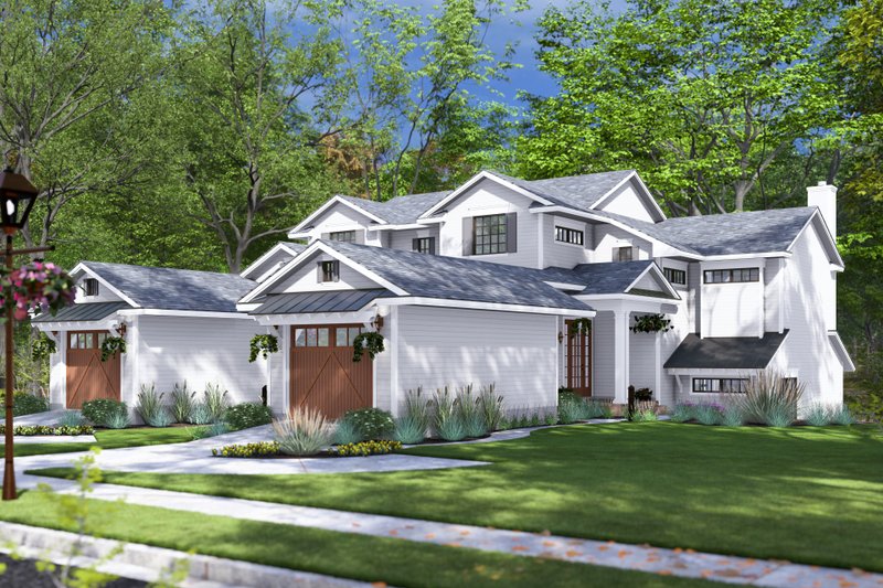 Dream House Plan - Exterior - Other Elevation for Colonial House Plan #120-288 - 6 bed, 6 bath