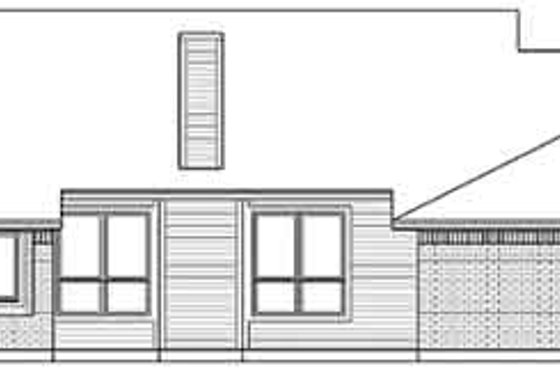 Exterior - Rear Elevation for Traditional House Plan #84-224 - 3 bed, 2 bath