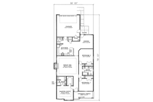 Floor Plan - Main Floor for Country House Plan #17-1070 - 3 bed, 2 bath
