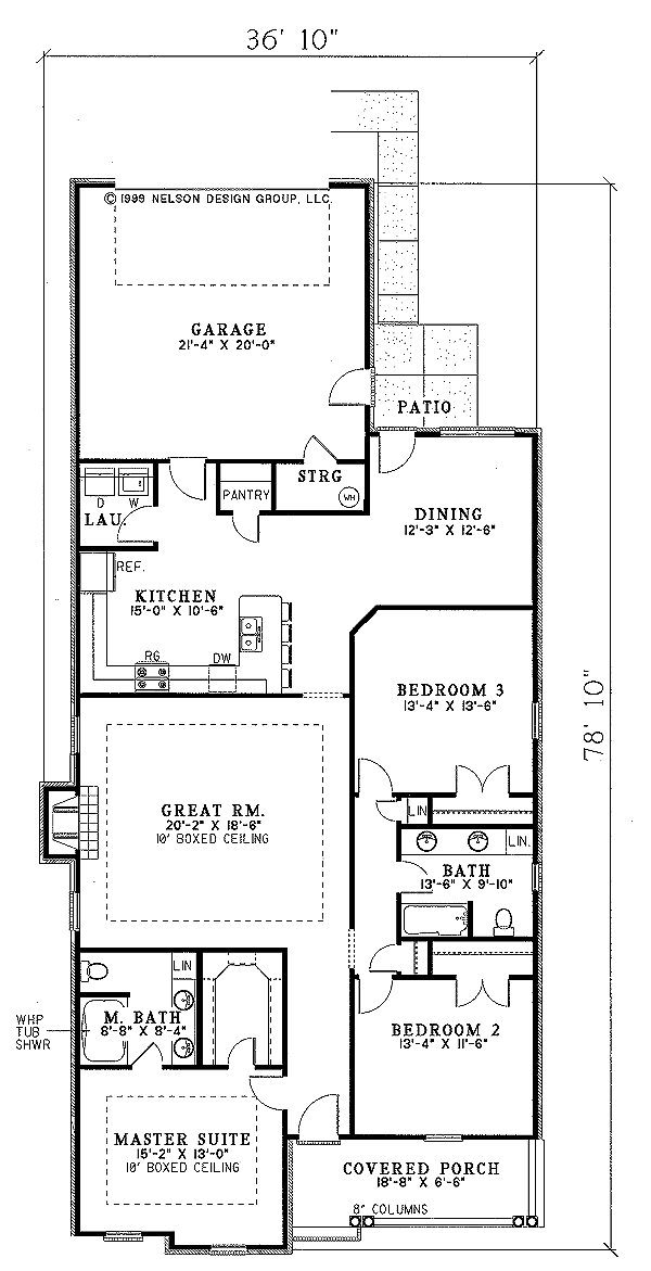 Country Floor Plan - Main Floor Plan #17-1070