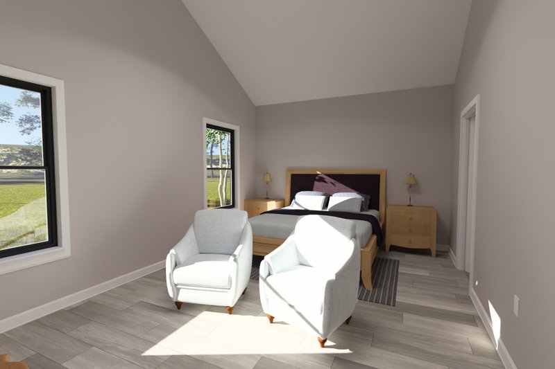 Architectural House Design - Interior - Master Bedroom for Cottage House Plan #513-2404 - 4 bed, 3.5 bath