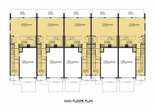 Contemporary Floor Plan - Main Floor Plan #1066-247